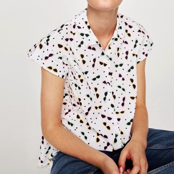 Zara | Hi-Lo Sunglasses Button-up | Medium - Picture 3 of 6